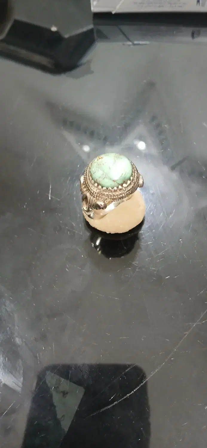 انگشتر نقره نگین فیروزه نیشابور عجمی|جواهرات|رشت, رودباری|دیوار