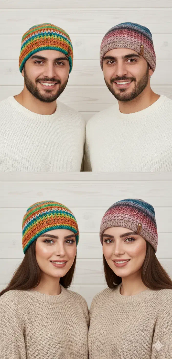 کلاه قلاب بافی زنانه و مردانه|لباس|رشت, علی آباد|دیوار