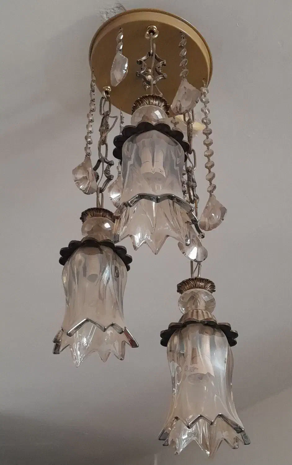 لوستر برنز،ساعت ،آویز|لوستر و چراغ آویز|نهاوند, |دیوار