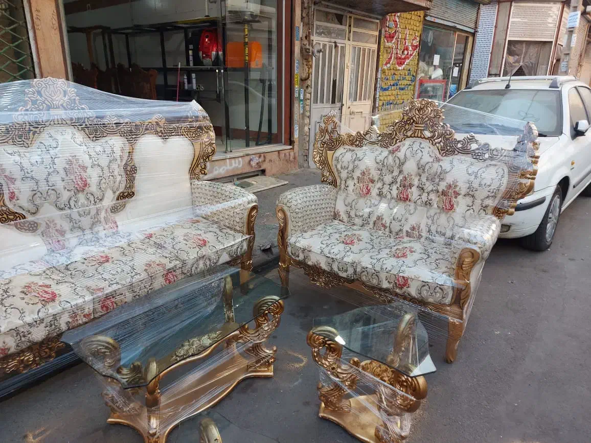 مبل سلطنتی ۷نفره ..مناسب جهیزیه..|مبلمان خانگی و میز عسلی|کرج, شیخ آباد|دیوار