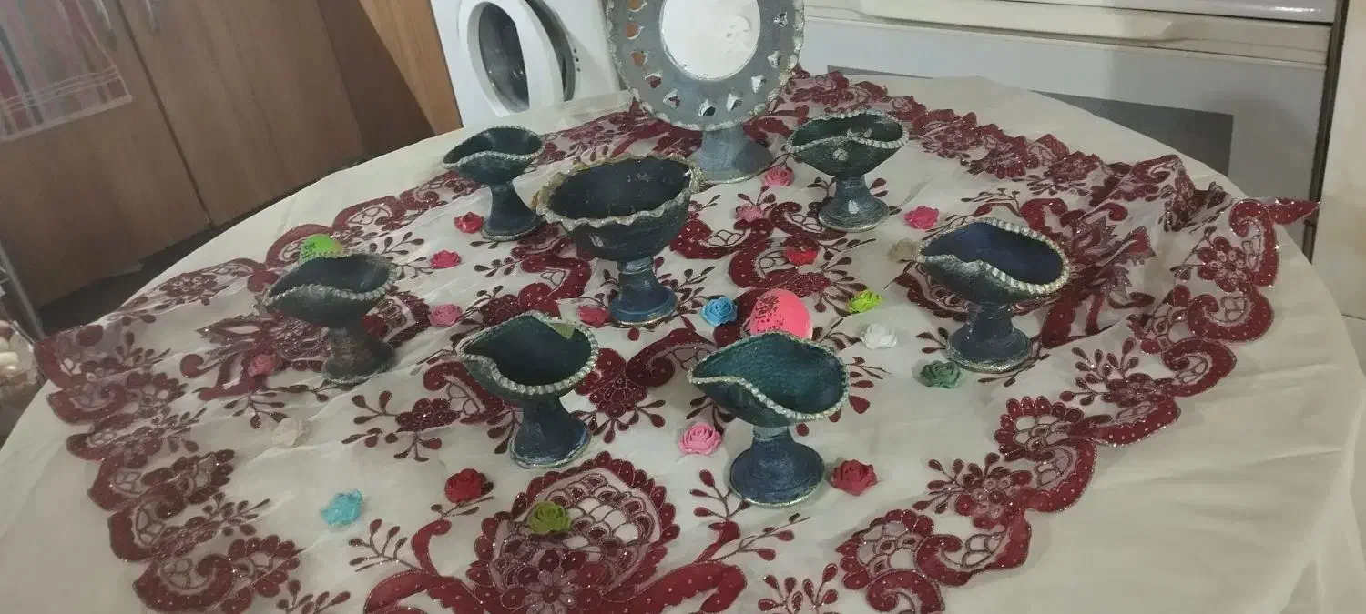 ظروف هفت سین|صنایع دستی و سایر لوازم تزئینی|قزوین, |دیوار