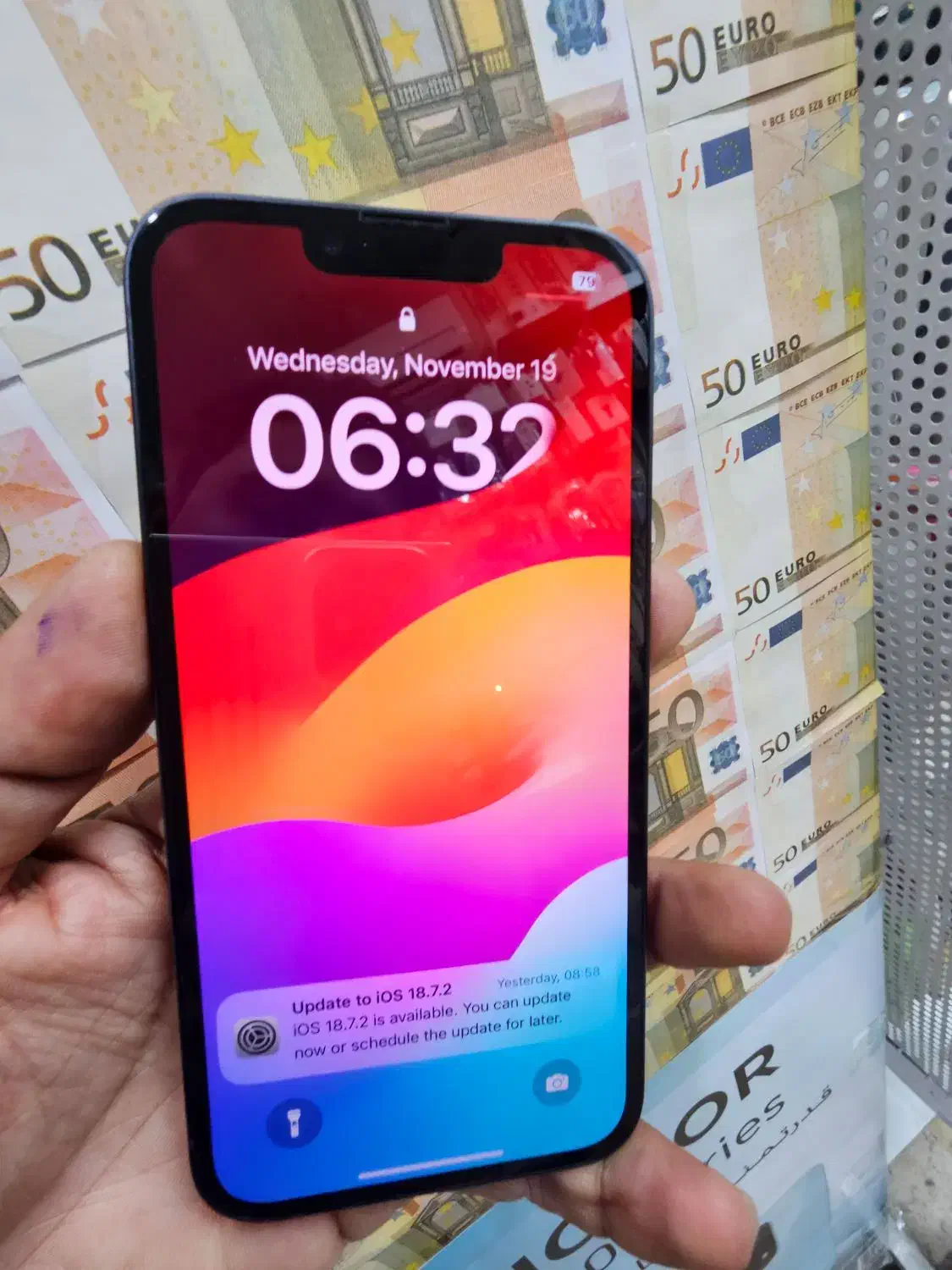 ایفون ۱۳ مشکی باتری ۹۲ شرکتی|موبایل|تبریز, |دیوار