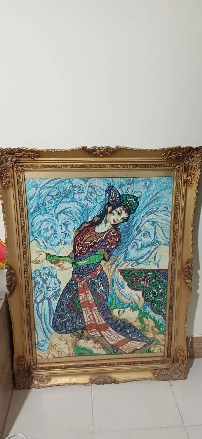 تابلو هنری دست بافت کوبلن|تابلو فرش|شیراز, هفت تنان|دیوار