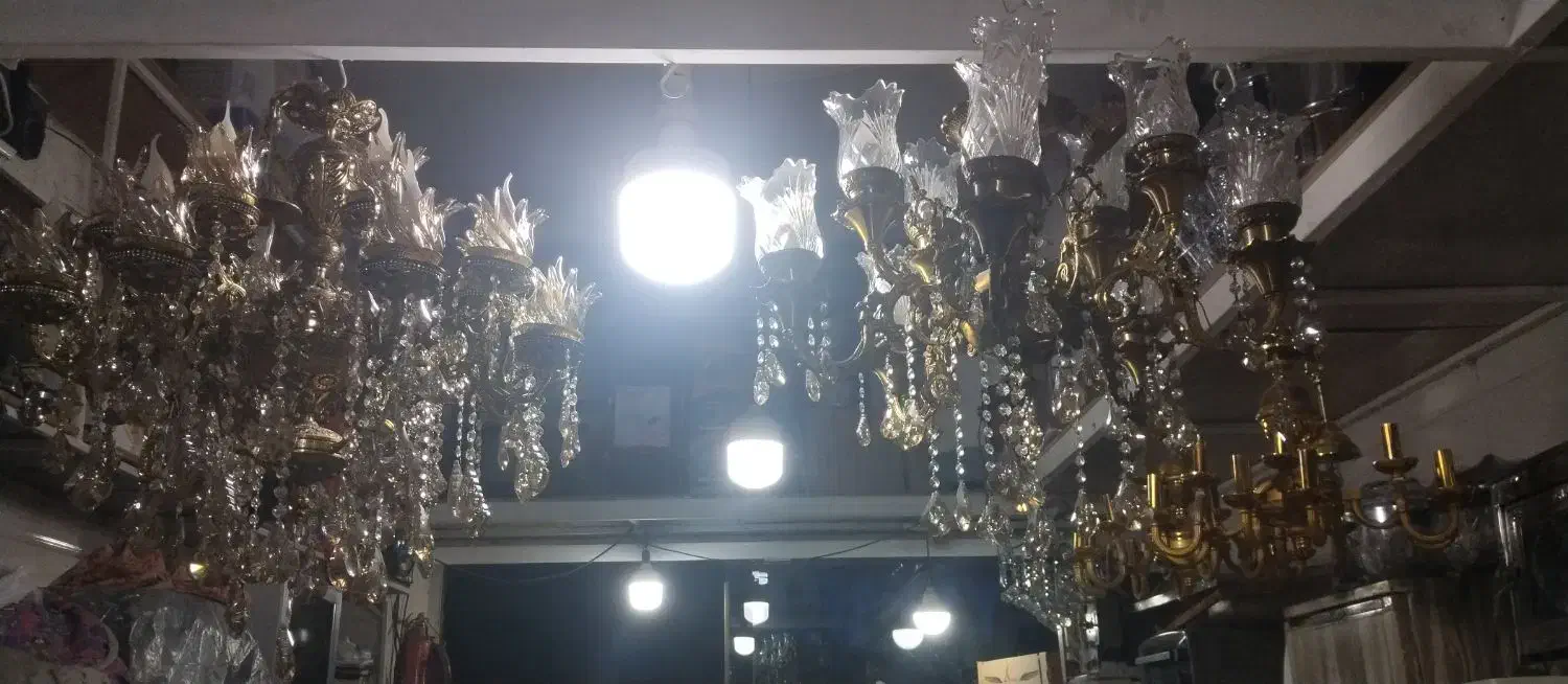 لوستر برنجی|لوستر و چراغ آویز|اسلام‌شهر, شهرک واوان|دیوار