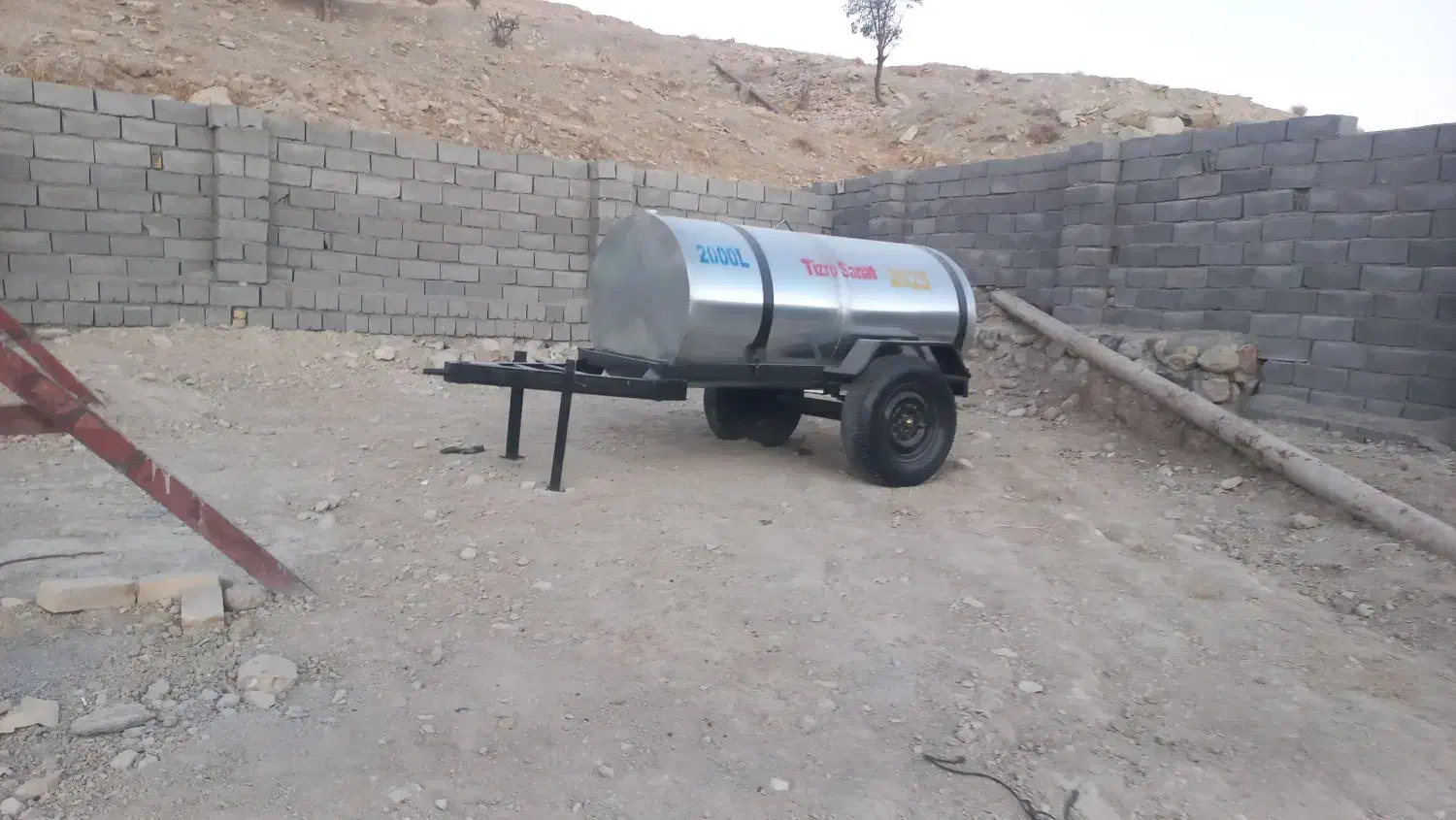 تانکر چرخ دار ۲۱۰۰لیتری با ورق سفیدبدون کارکرد خشک|ماشینآلات صنعتی|ایلام, |دیوار