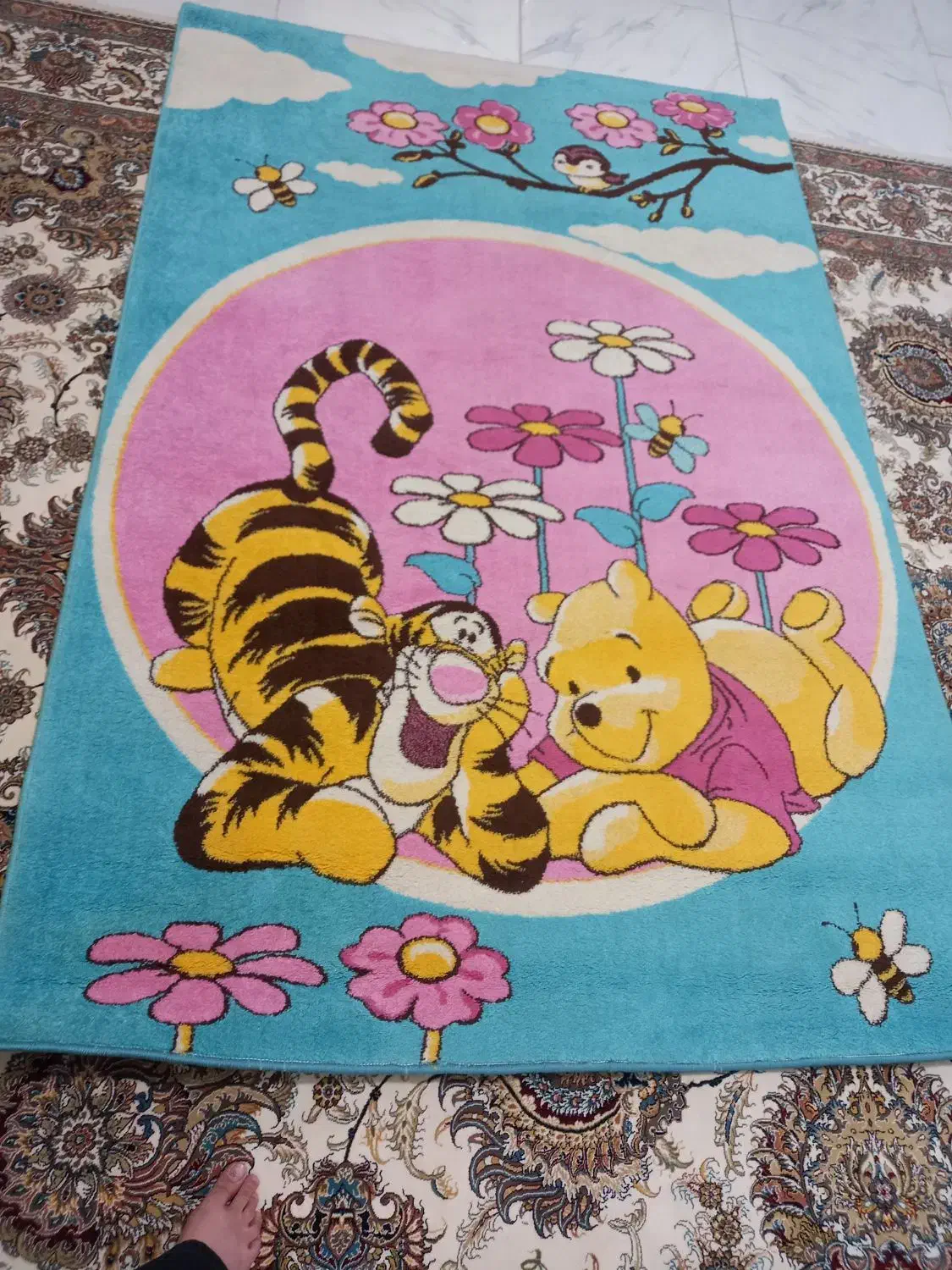 فرش اتاق بچه در حد نو|فرش|کرمانشاه, |دیوار