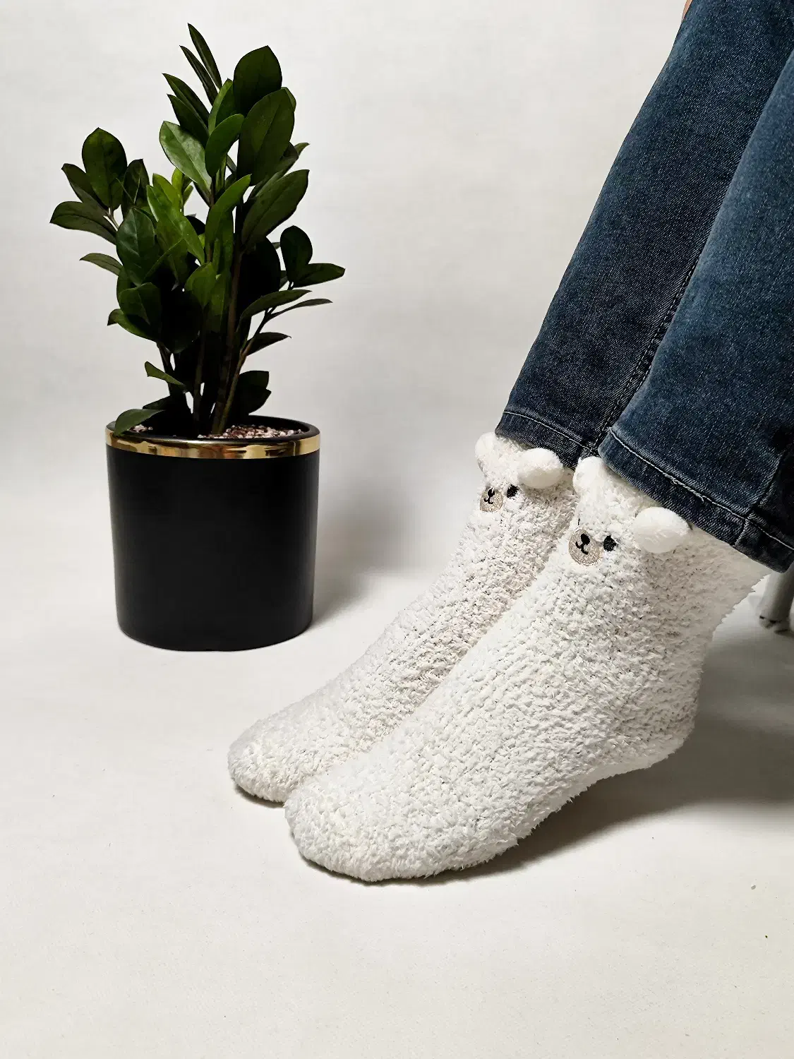 جوراب طرح خرسی گوش پفی|لباس|قم, پردیسان|دیوار