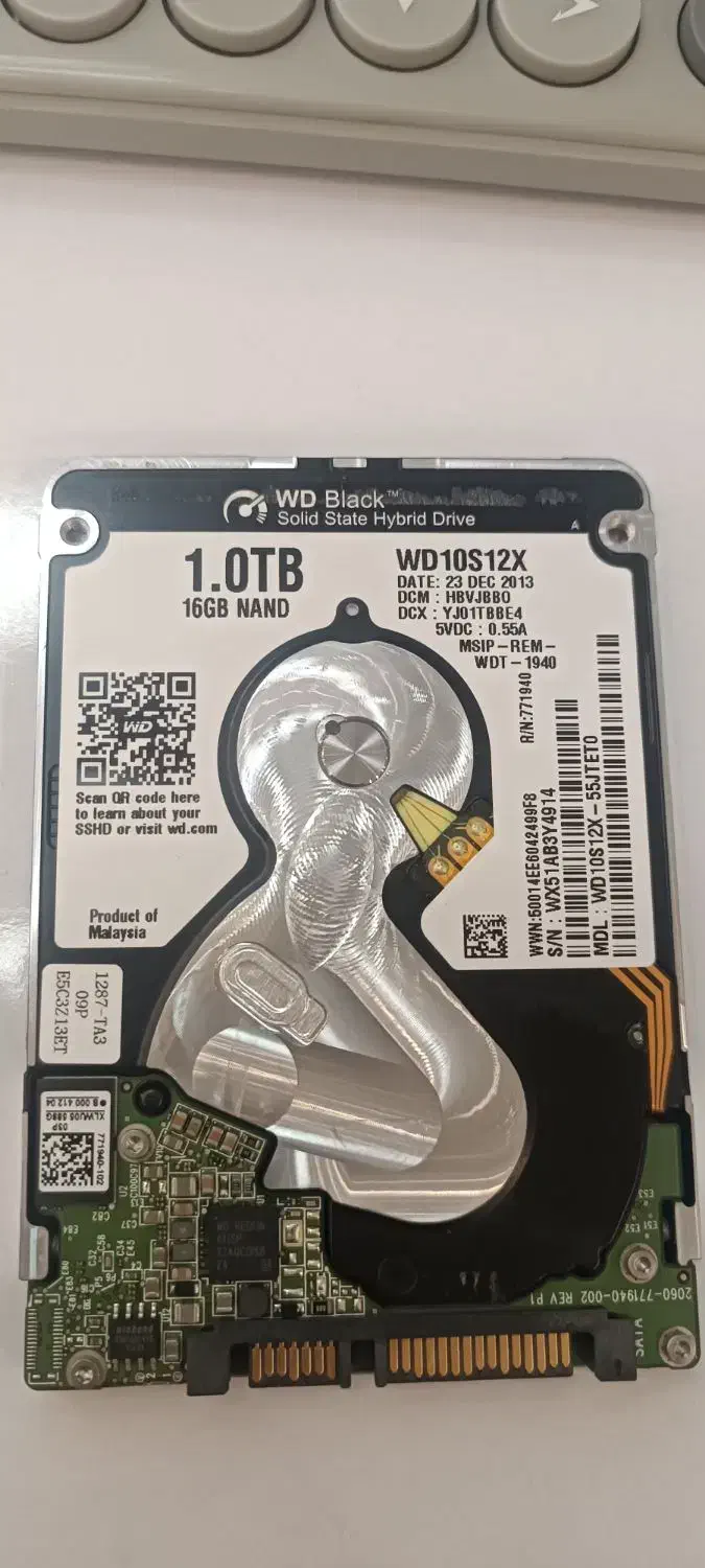 هارد لپ تاپی 1 ترا بلک|قطعات و لوازم جانبی رایانه|رشت, منظریه|دیوار