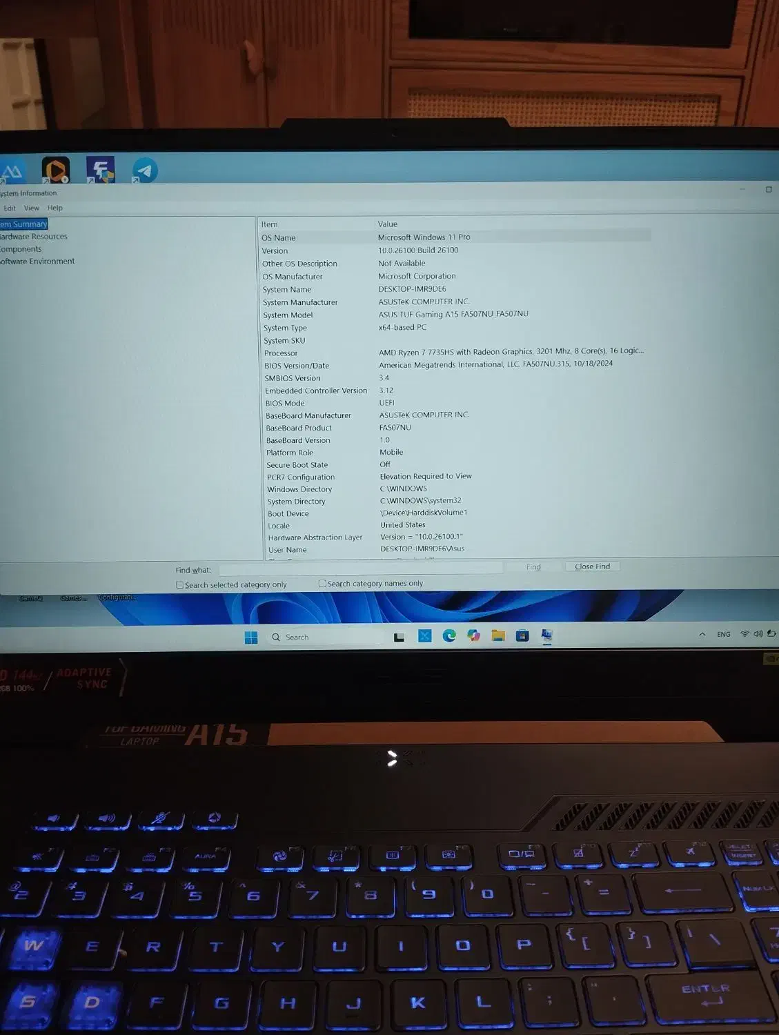 لپتاپ گیمینگ Tuf gaming A15 Fa507nu|رایانه همراه|تهران, شهرک فردوس (حسینی)|دیوار