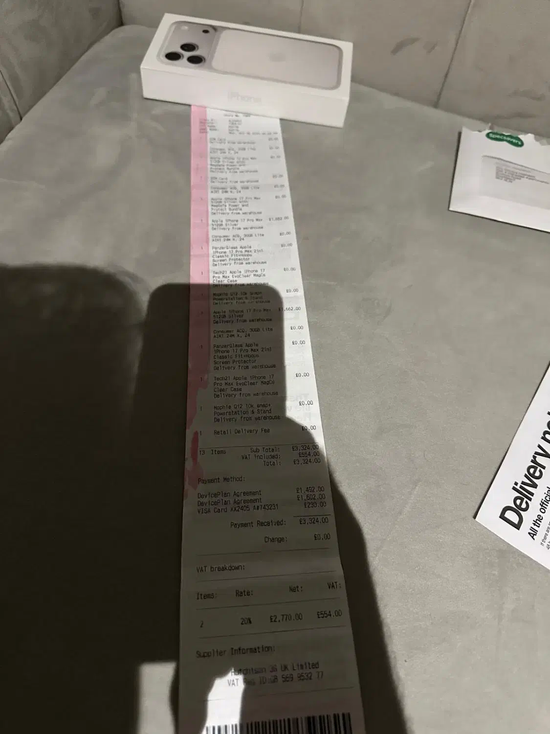 آیفون ۱۷پرومکس ۵۱۲ پک اصلی سفارش لندن|موبایل|شیراز, باغ تخت|دیوار