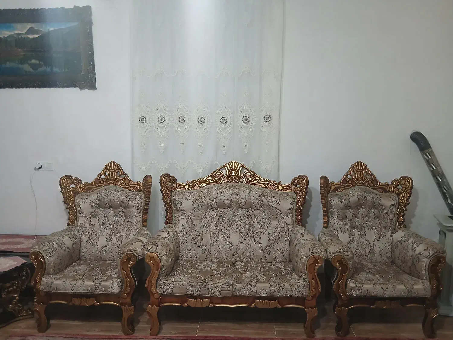 مبل سلطنتی|مبلمان خانگی و میز عسلی|سجاس رود, |دیوار