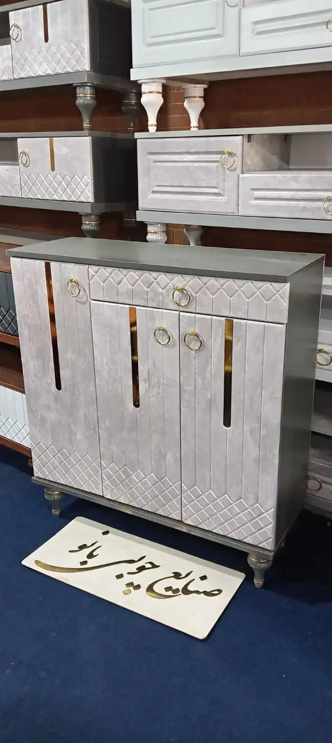 چهارطبقه جاکفشی ضدخش با لولای آرم بند سه درب کد 33|جاکفشی، کمد، دراور|قم, قلعه کامکار|دیوار