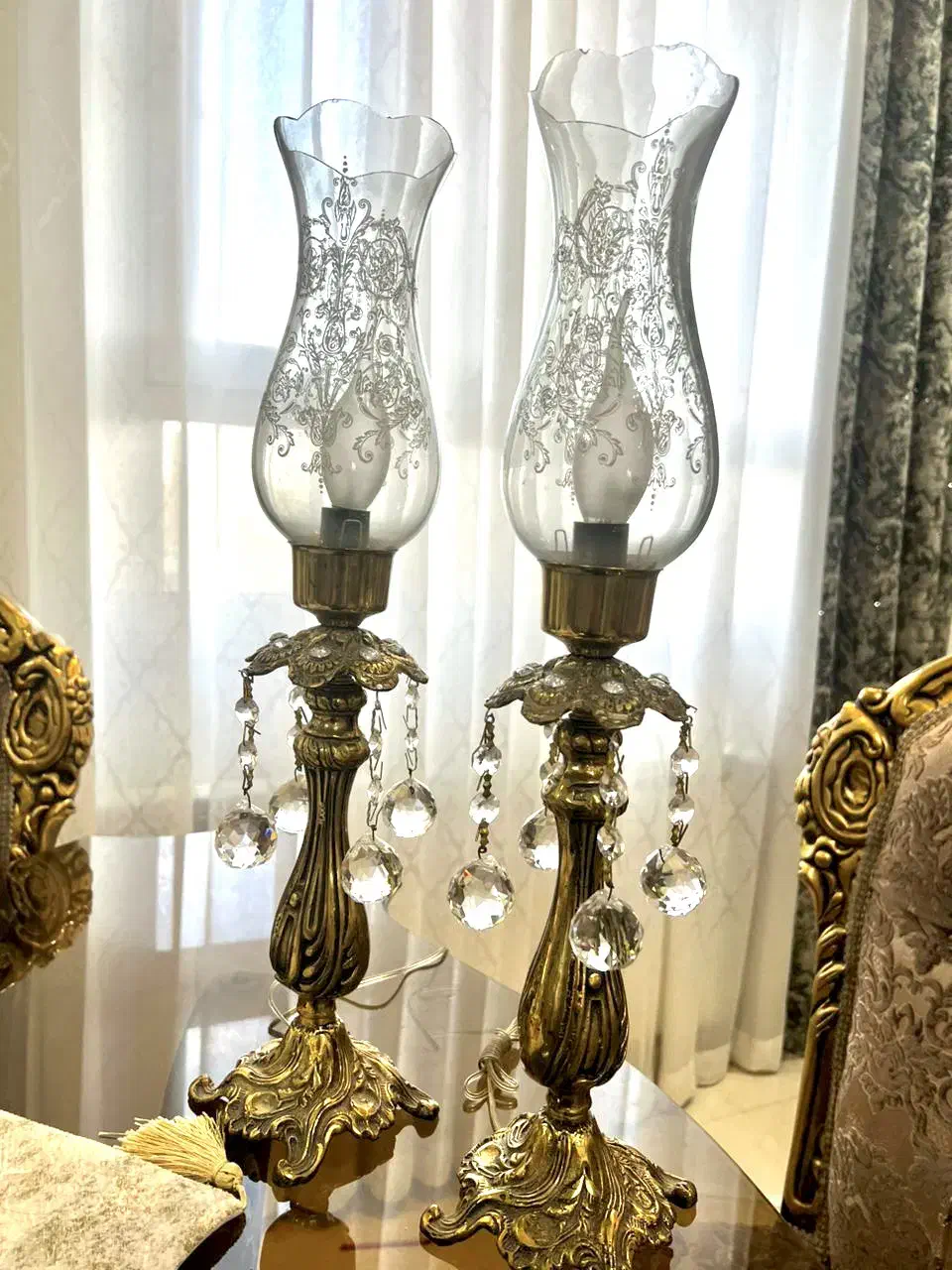 شمعدانی برنز|لوستر و چراغ آویز|اراک, |دیوار