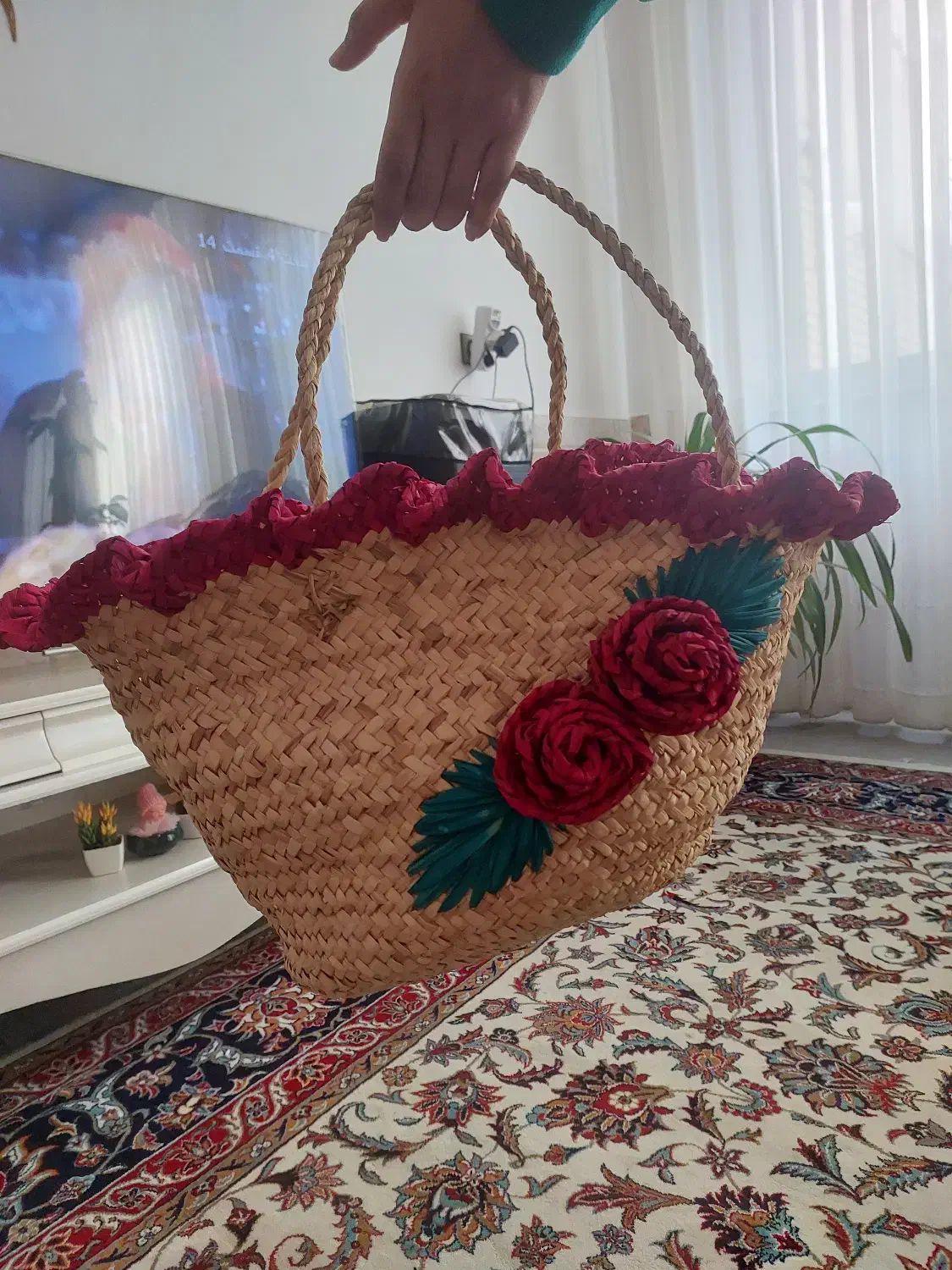 سبد حصیری|صنایع دستی و سایر لوازم تزئینی|مشهد, ایمان|دیوار