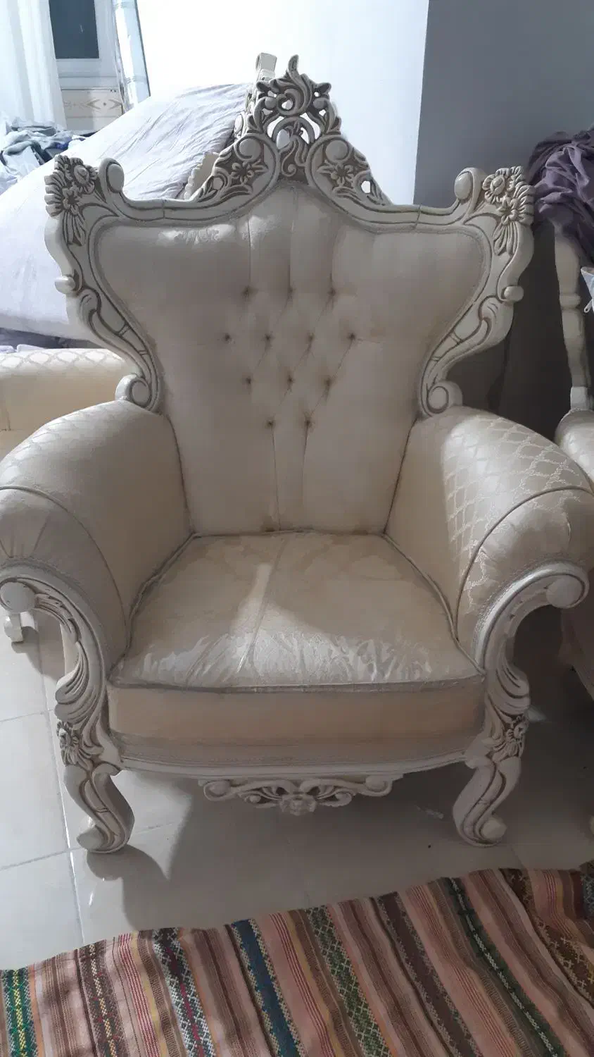 مبلمان هفت نفره .تخت خواب .میز tv فروش فوری|مبلمان خانگی و میز عسلی|نسیمشهر, |دیوار