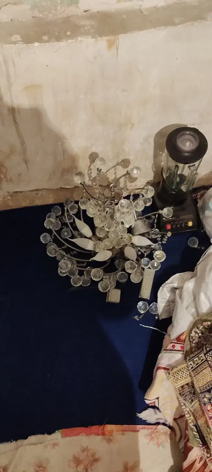 لوستر چراغ شیشه ای|لوستر و چراغ آویز|کهریزک, |دیوار