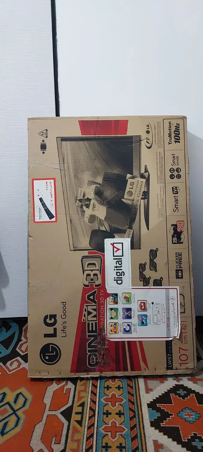 تلویزیون ال جی ۴۲اینچ اصل کره سه بعدی کنترل جادویی|تلویزیون و پروژکتور|گرگان, |دیوار