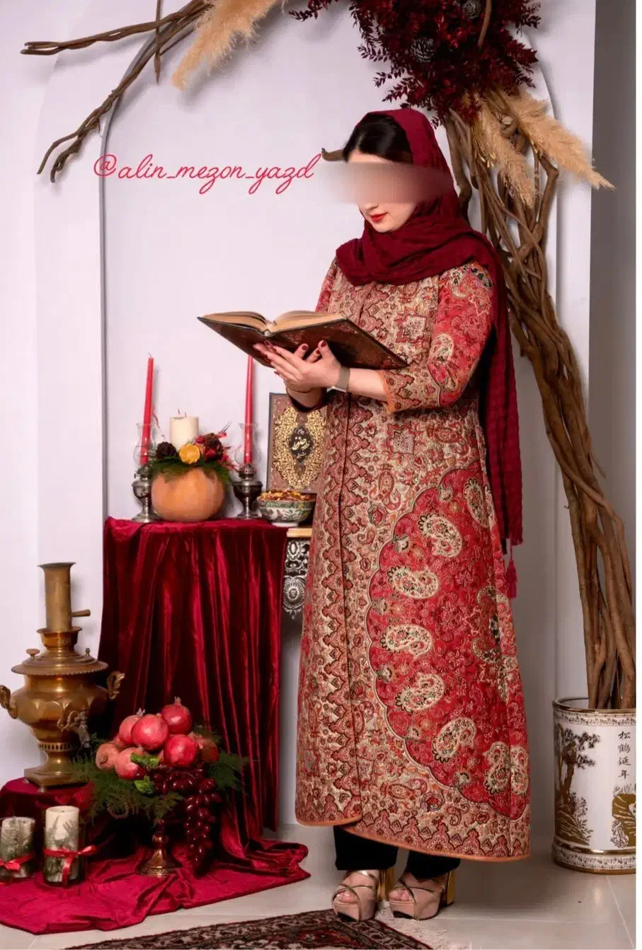 لباس ترمه سنتی زنانه|لباس|یزد, |دیوار