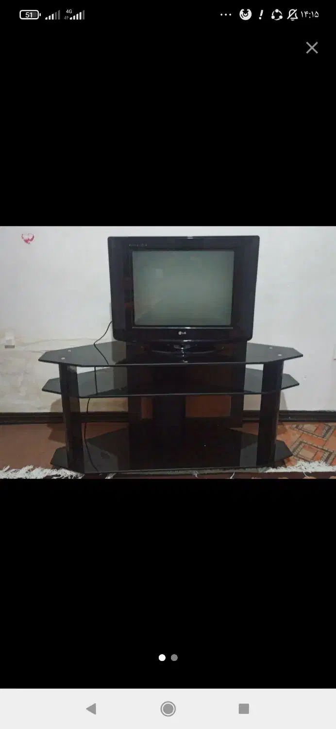 تلویزیون 21اینچ همراه با میز|تلویزیون و پروژکتور|شهرضا, |دیوار