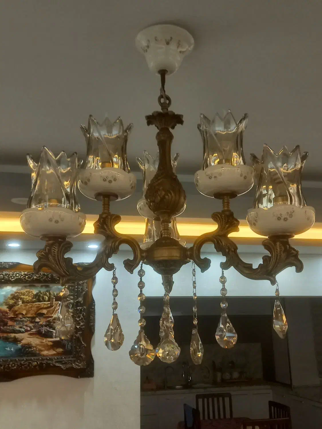 لوستربرنز چینی اصل|لوستر و چراغ آویز|تبریز, |دیوار