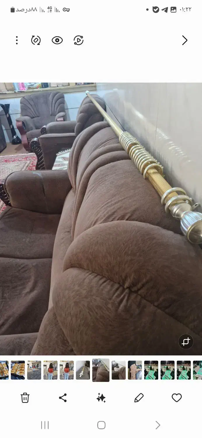 فروش میله پرده ۳متری|پرده، رانر، رومیزی|امیدیه, |دیوار