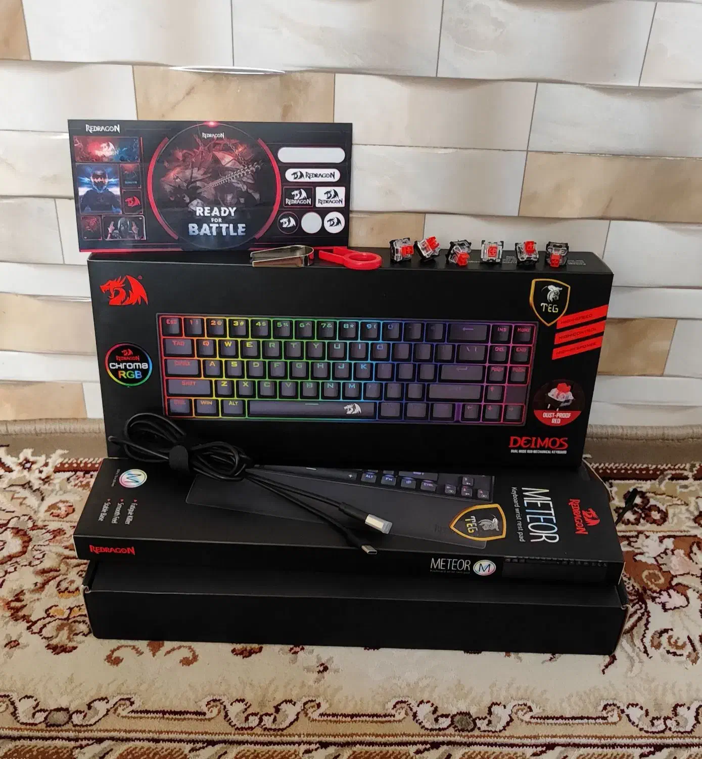 کیبورد مکانیکی گیمینگ ردراگون Redragon Deimos k599|قطعات و لوازم جانبی رایانه|اسلام‌شهر, شهرک قائمیه|دیوار