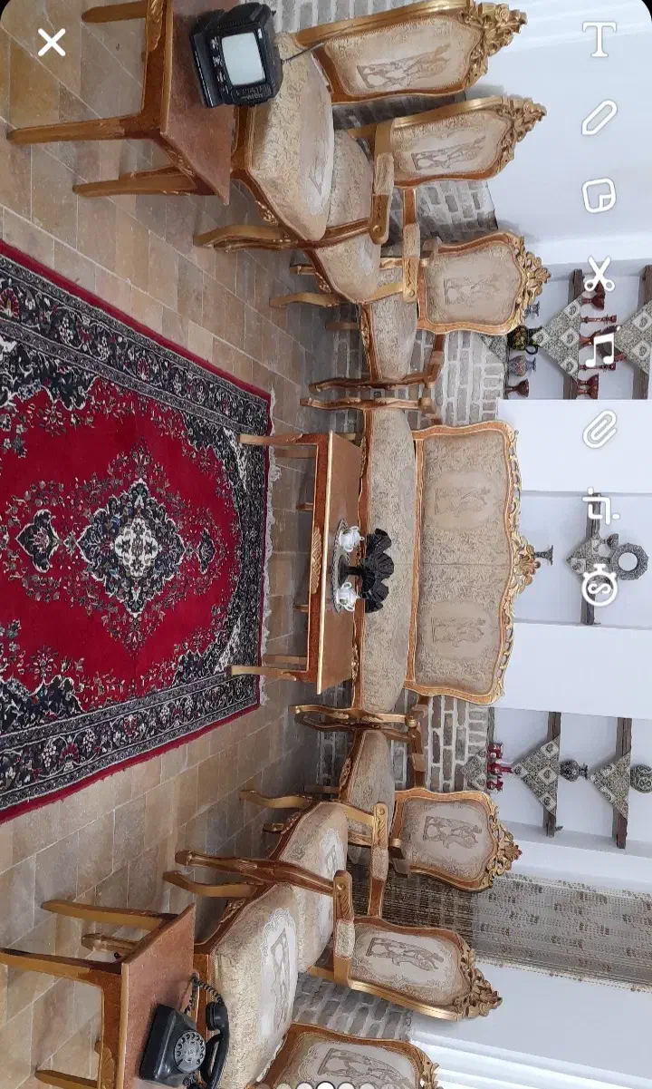 سرویس کامل مبل فرحی با میز|مبلمان خانگی و میز عسلی|سبزوار, سیادتی|دیوار