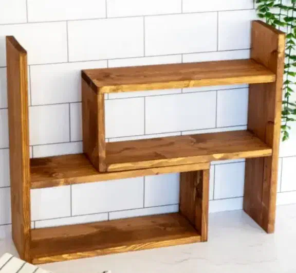 شلف چوبی پازلی|کتابخانه، شلف، قفسههای دیواری|قرچک, باقرآباد|دیوار