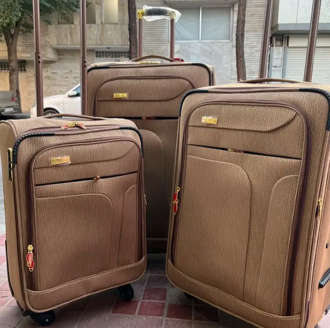 چمدان چهار چرخ دوبل پارچه برزنت ترک اصل|کیف، کفش، کمربند|کرج, کرج نو|دیوار