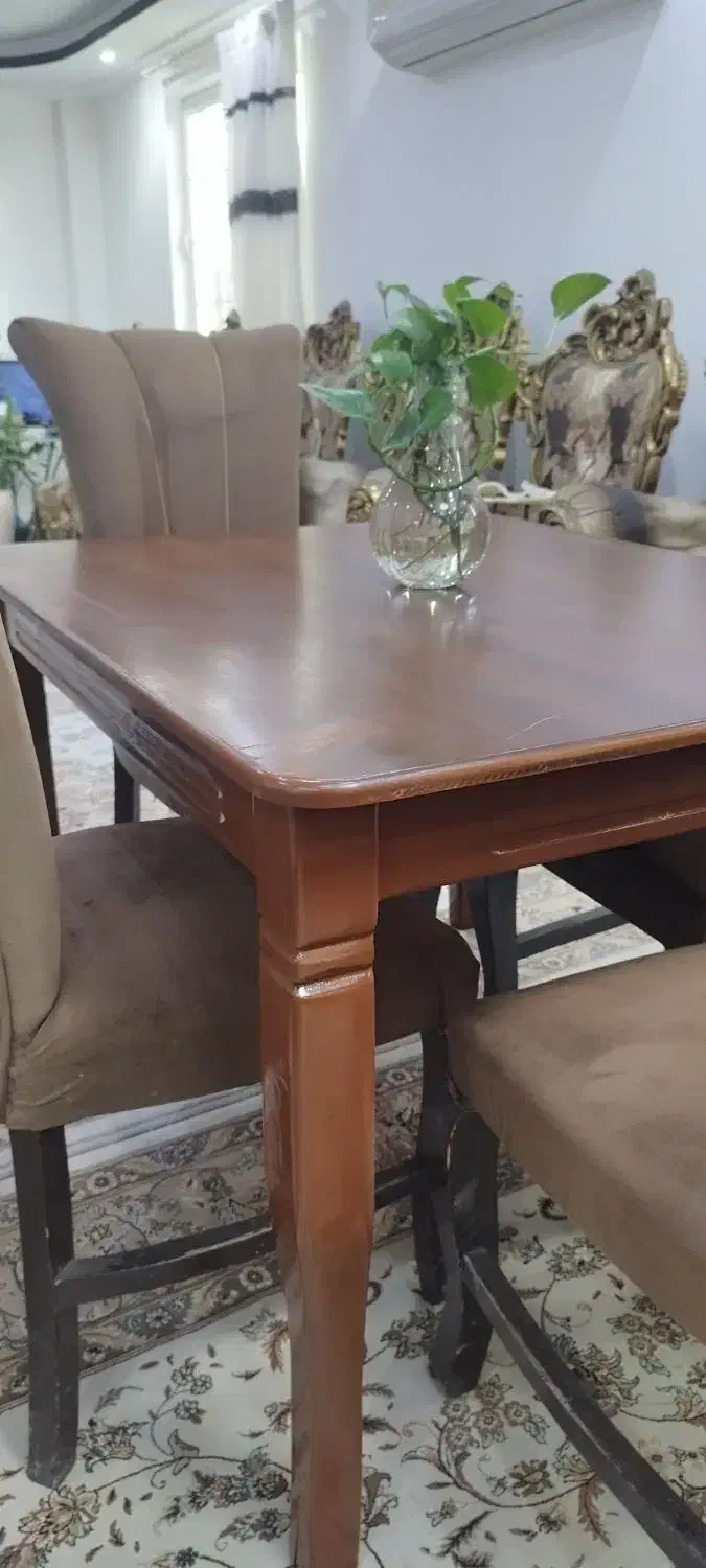 میز ناهارخوری ۴ نفره|میز و صندلی غذاخوری|ماسال, |دیوار