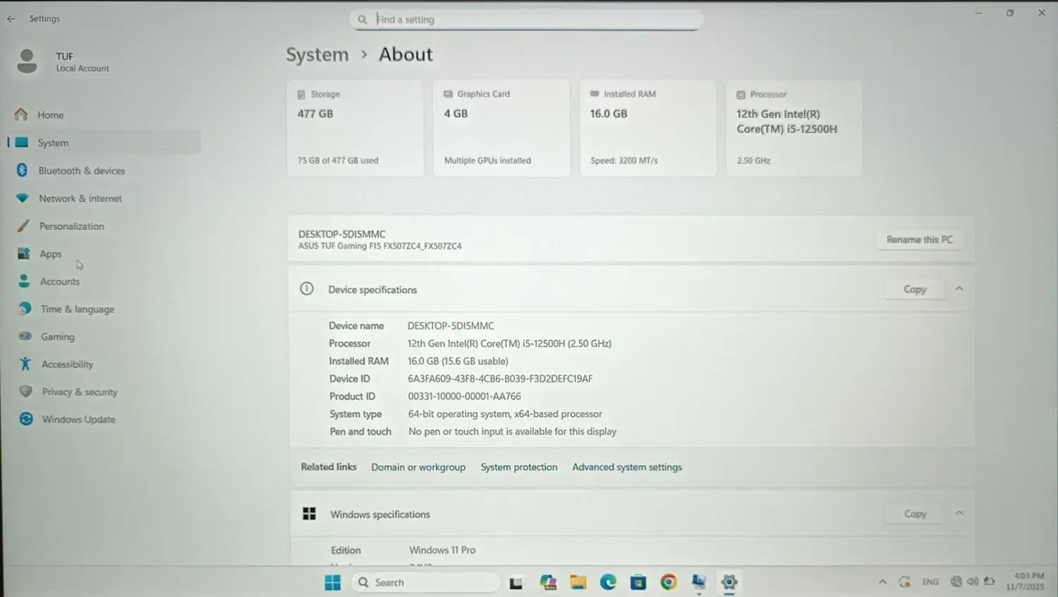 لپ تاپ گیمینگ ایسوس|رایانه همراه|کرج, برغان|دیوار