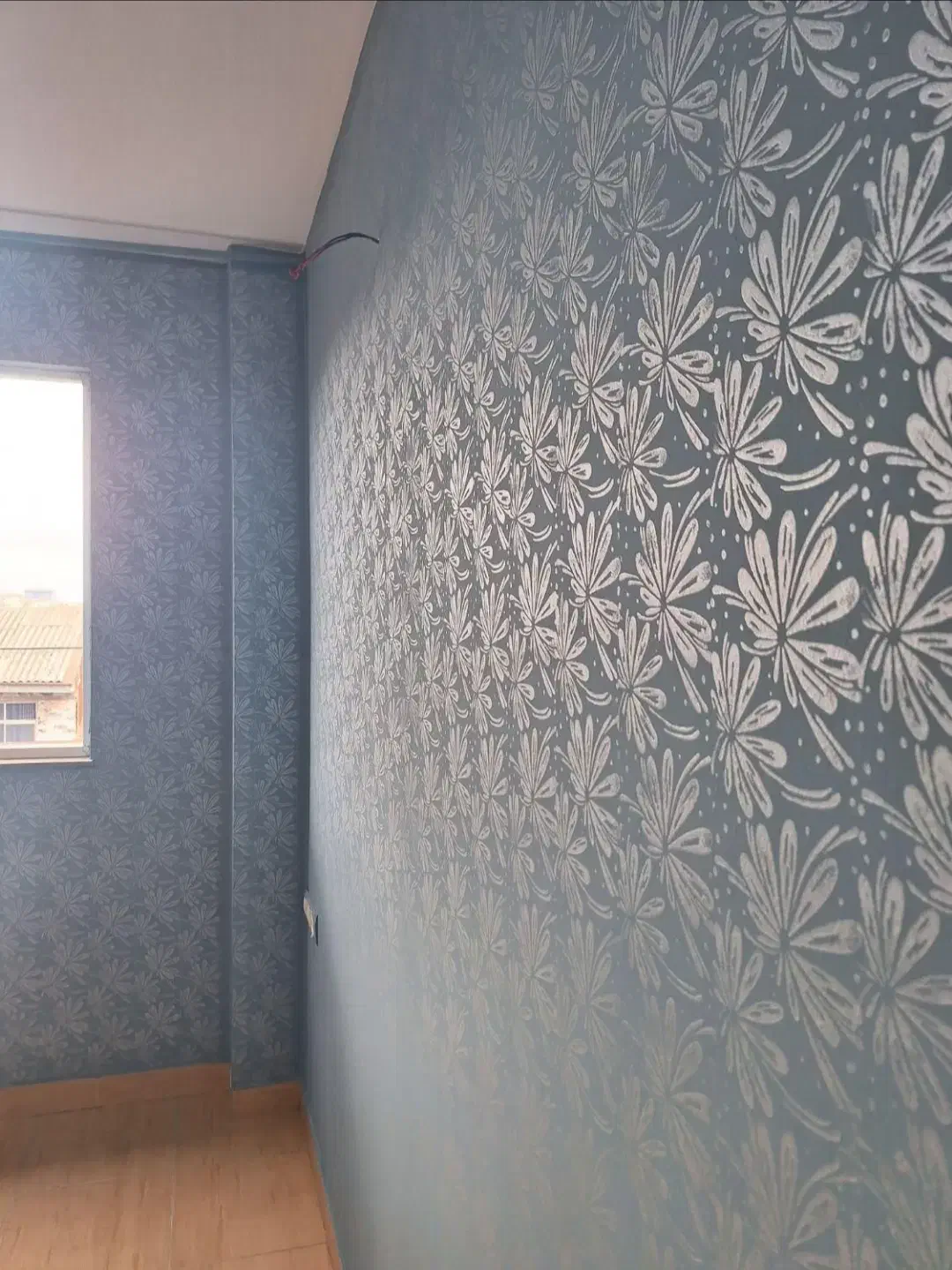 نقاش سبک کاغذ دیواری و رنگ ساده پلاستیک و اکلوریک|خدمات پیشه و مهارت|سیاهکل, |دیوار