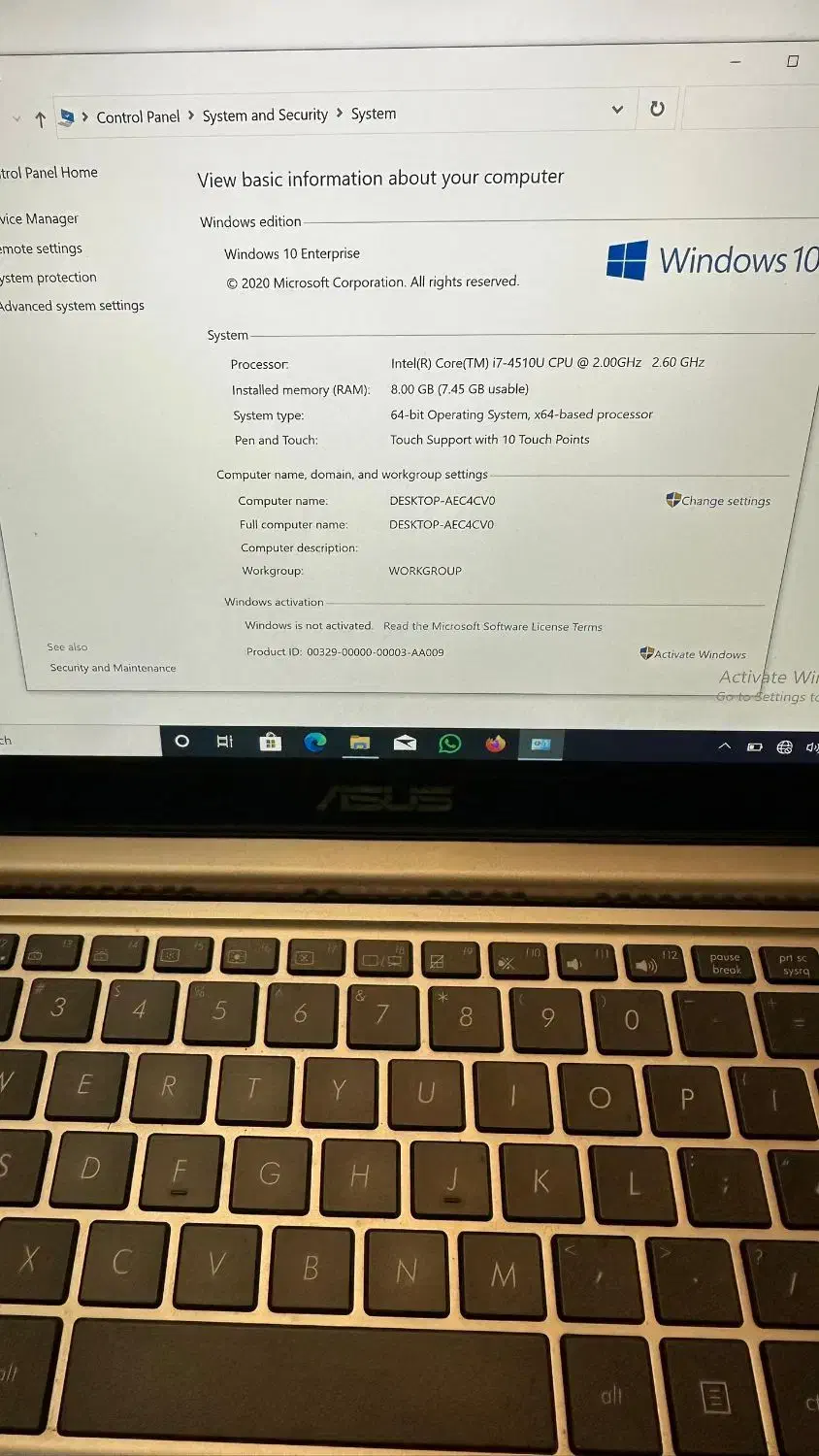 لپتاپ ایسوس core i7 لمسی|رایانه همراه|تهران, هروی|دیوار