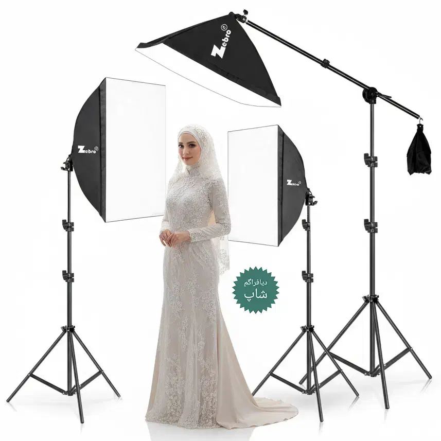 مجموعه سافت‌باکس برند ZEBRO (450 وات)|دوربین عکاسی و فیلم‌برداری|تهران, نارمک|دیوار