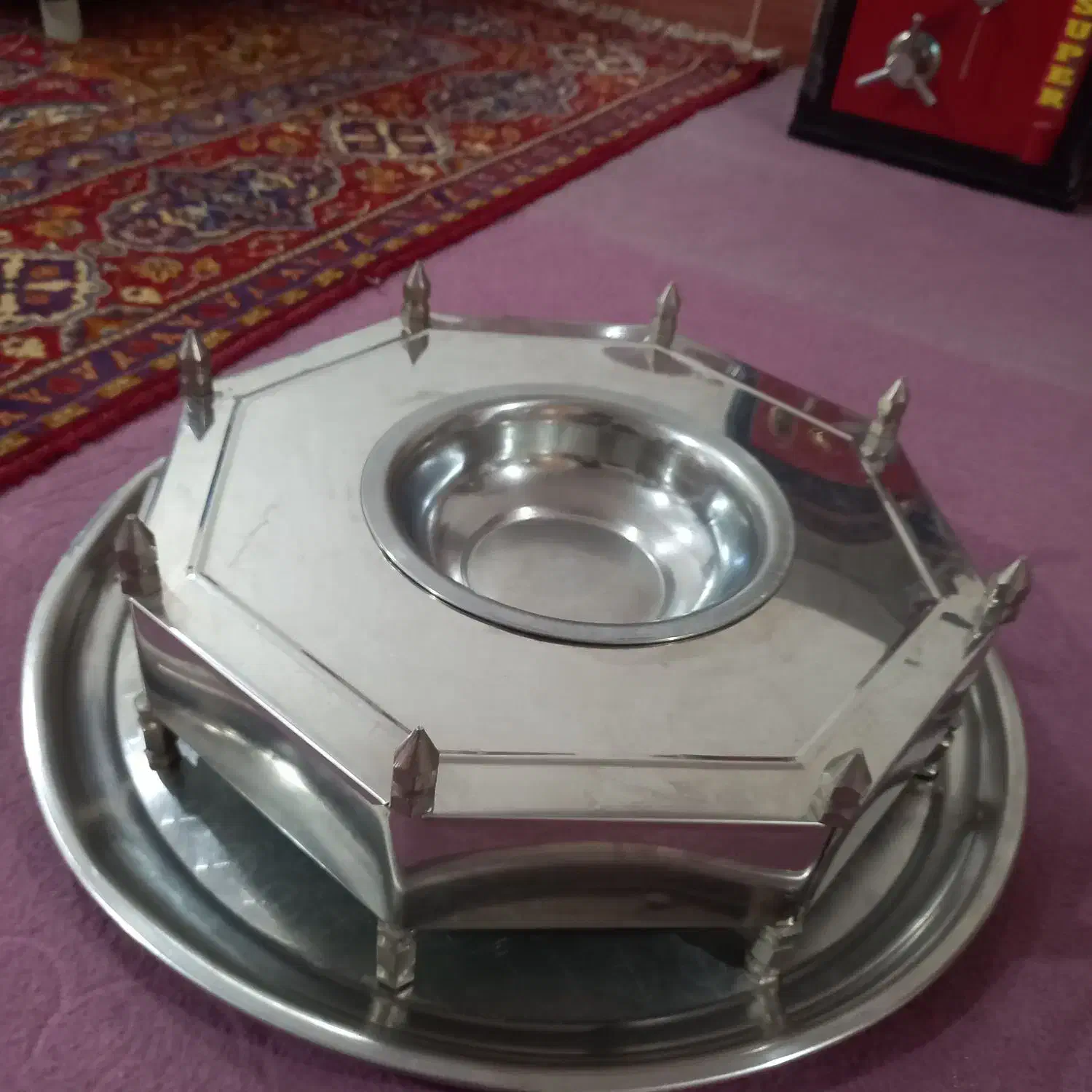 منقل استیل قدیمی|کلکسیون اشیاء عتیقه|شوش, |دیوار