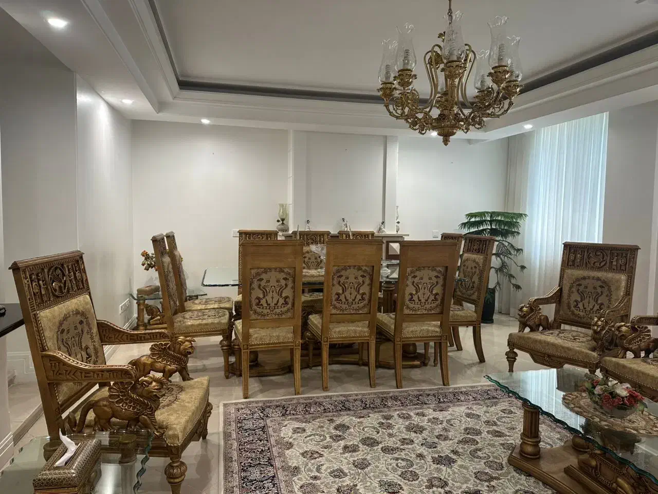 فروش مبلمان تمام چوب وکاردست به همراه نهارخوری|مبلمان خانگی و میز عسلی|تهران,  امام زاده قاسم (نیاوران)|دیوار