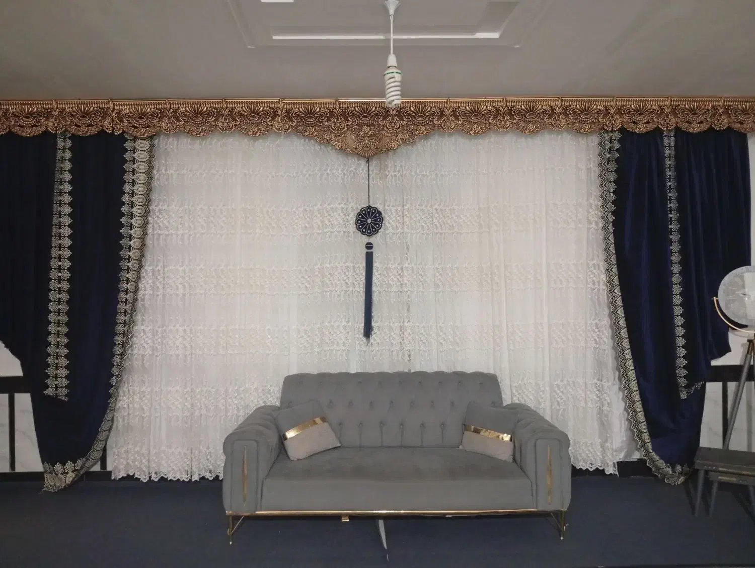 پرده کامل در حد نو|پرده، رانر، رومیزی|تایباد, |دیوار