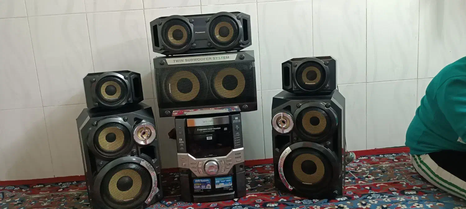 دستگاه سی دی و کاست پاناسونیک|سیستم صوتی خانگی|جوکار, |دیوار