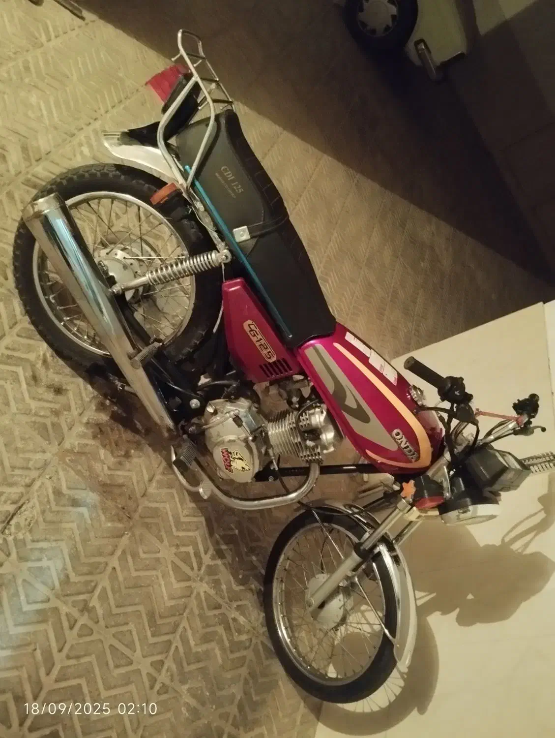 هندا125مزایده|موتورسیکلت|سرخه, |دیوار