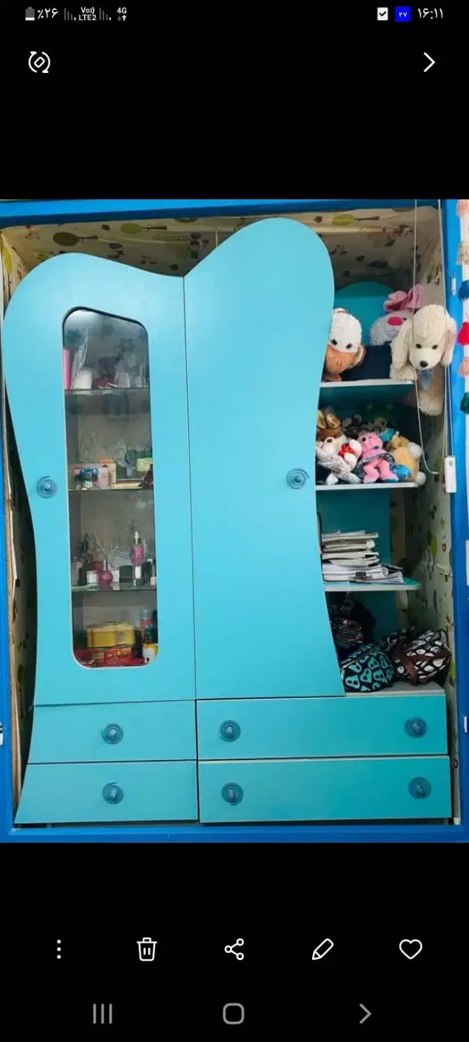 کمدوتخت گهواره ی|تخت و سرویس خواب|قم, قلعه کامکار|دیوار