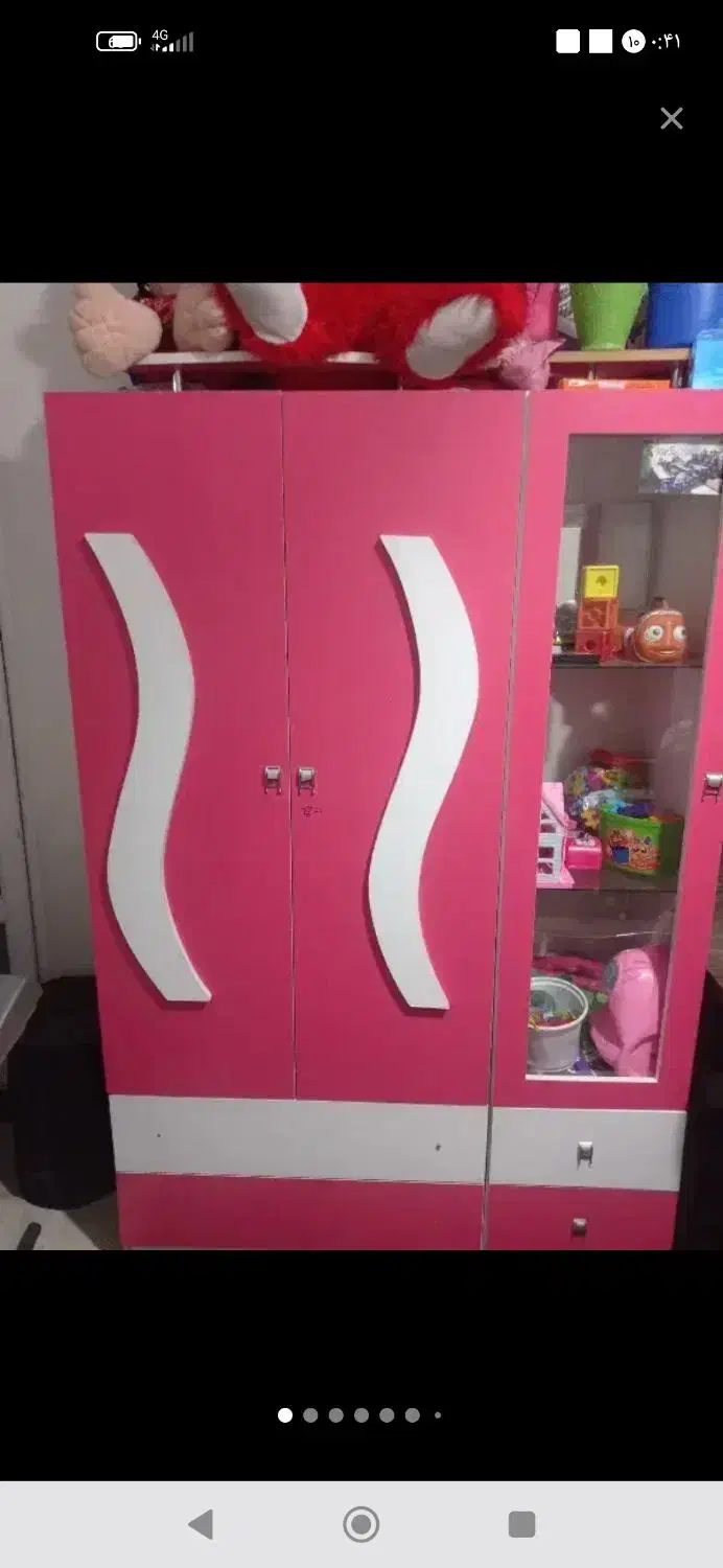 کمد جادار اتاق رنگ صورتی اِم دی اف|اسباب و اثاث بچه|تهران, نبی اکرم|دیوار