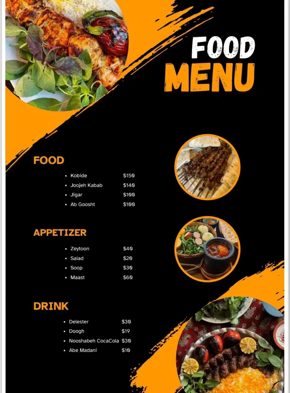 طراحی پوستر و کارت ویزیت منو( ارزان)|خدمات رایانهای و موبایل|کرج, عظیمیه|دیوار