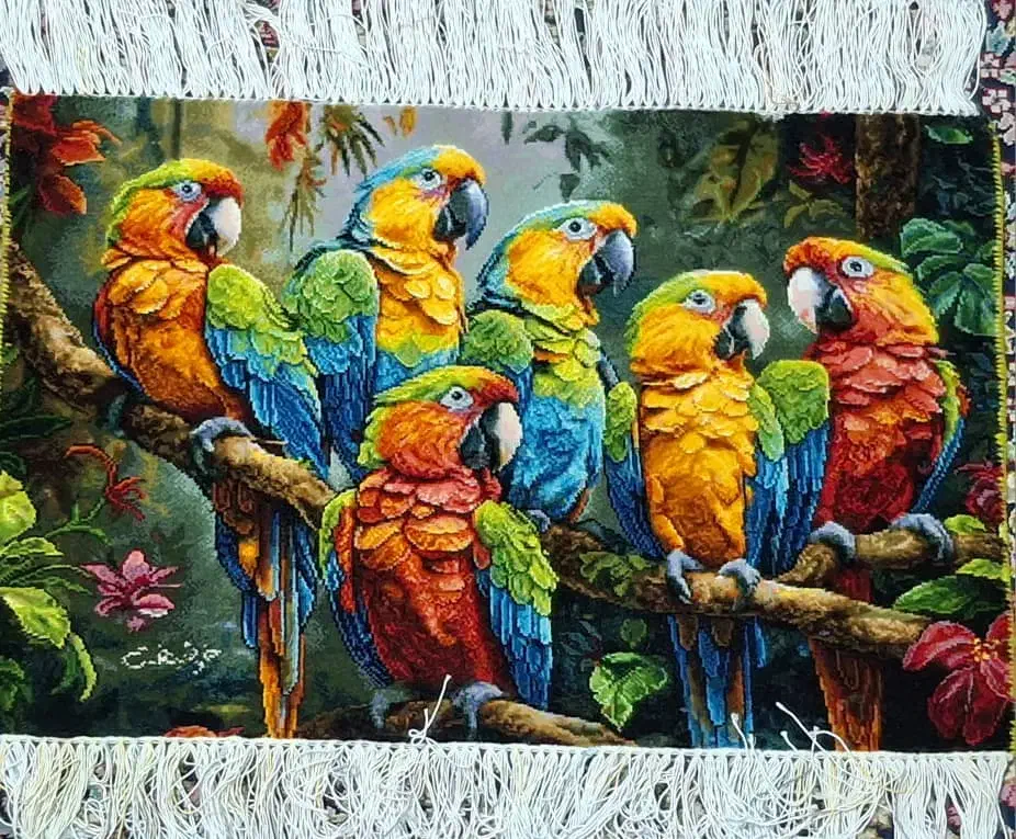 شام آخر دست باف ابریشمی|تابلو فرش|مشهد, موسوی قوچانی|دیوار