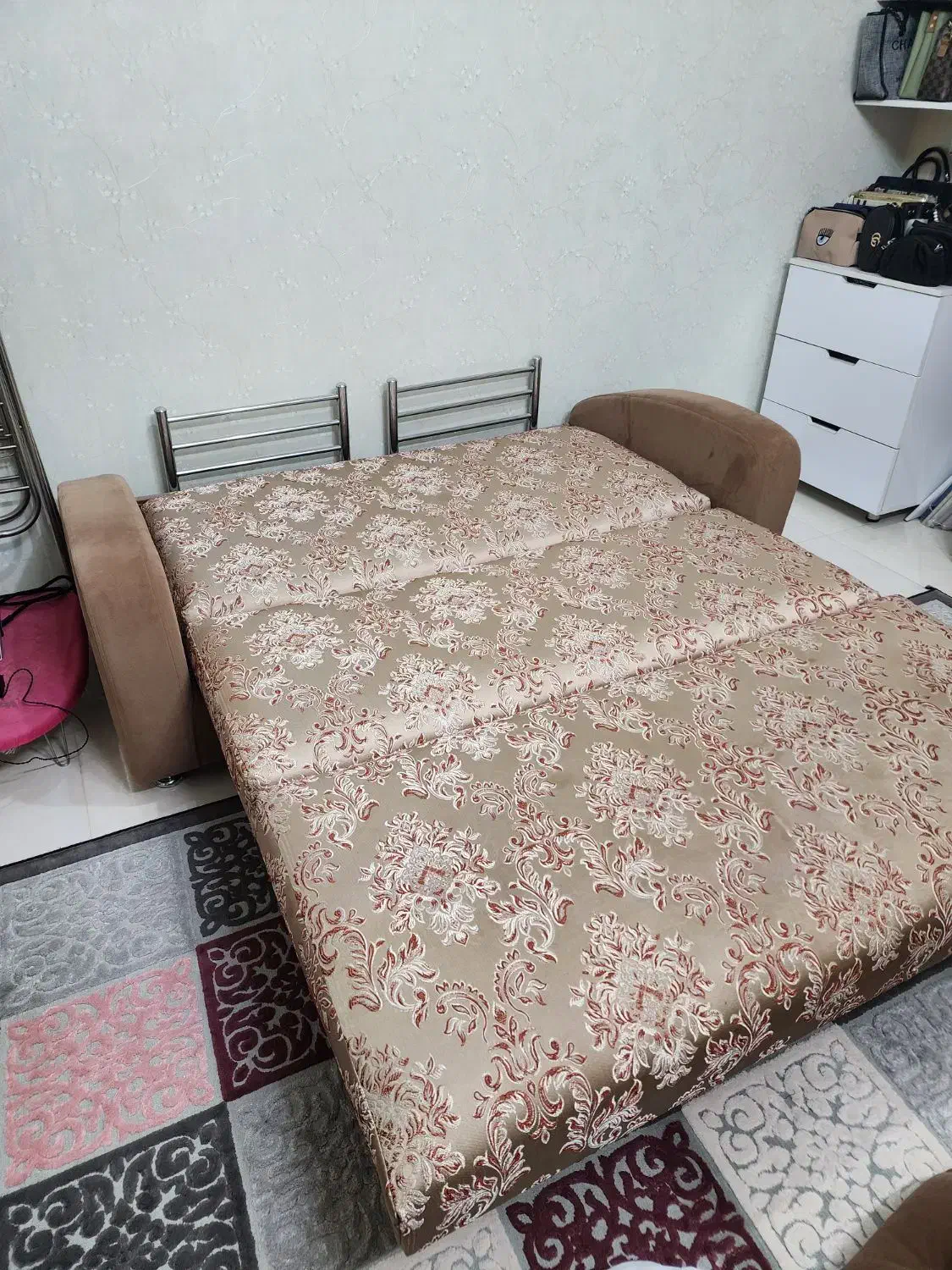 کاناپه کلاف فلزی با روکش پارچه ترک|مبلمان خانگی و میز عسلی|مشهد, جاهد شهر|دیوار