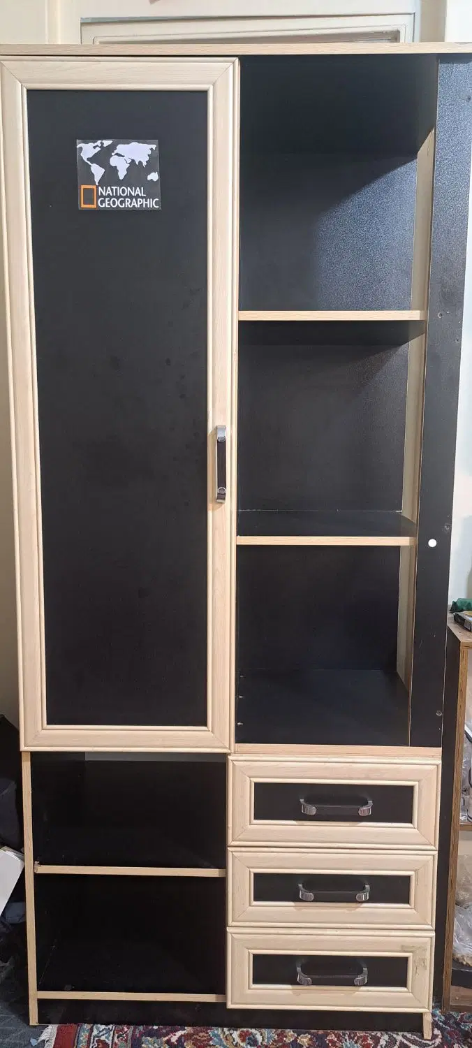 کمد چوبی کتاب، کشو، رخت آویز|جاکفشی، کمد، دراور|تهران, دکتر هوشیار|دیوار