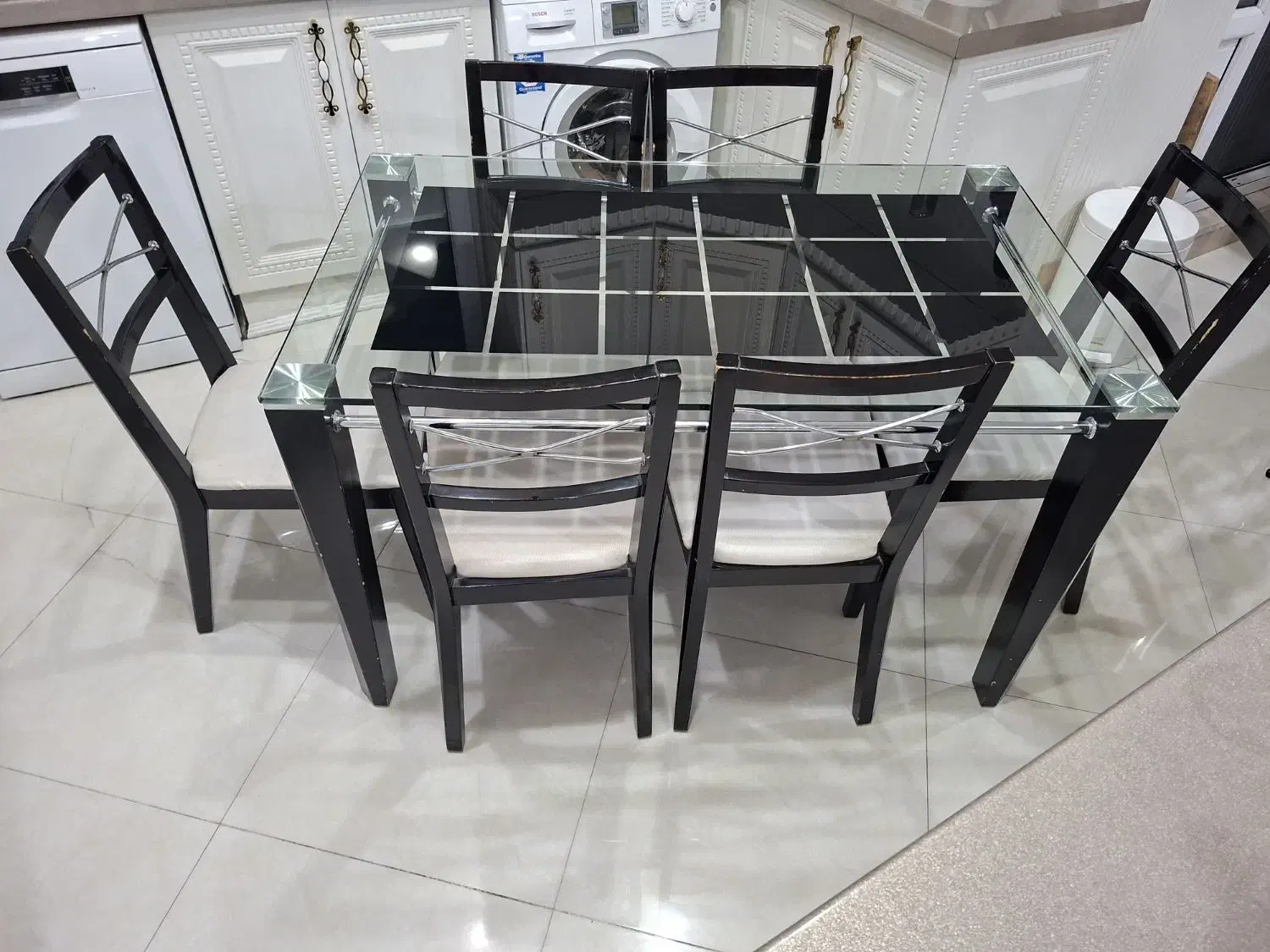 میز ناهارخوری ۶ نفره ترک|میز و صندلی غذاخوری|تهران, قیام|دیوار