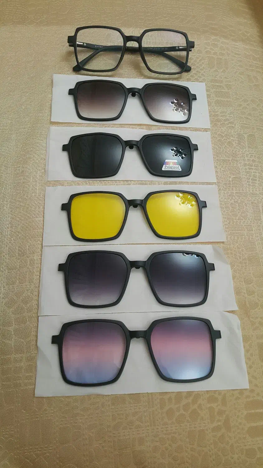 عینک پنج کاور طبی و آفتابی و دید در شب ...|زیورآلات و اکسسوری|تبریز, |دیوار