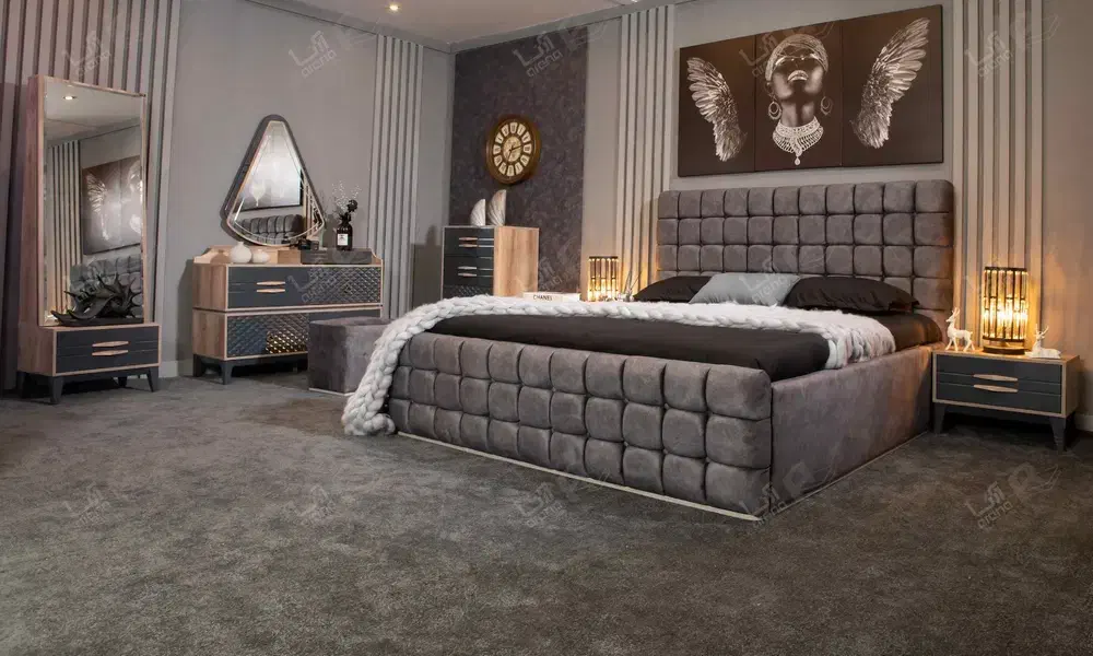 تخت ۱۲۰ در حد آک|تخت و سرویس خواب|رودهن, |دیوار