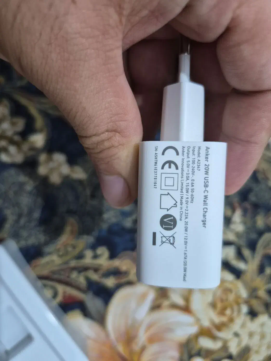 شارژر آیفون (انکر۲۰وات)|لوازم جانبی موبایل و تبلت|پاکدشت, شهرک انقلاب|دیوار