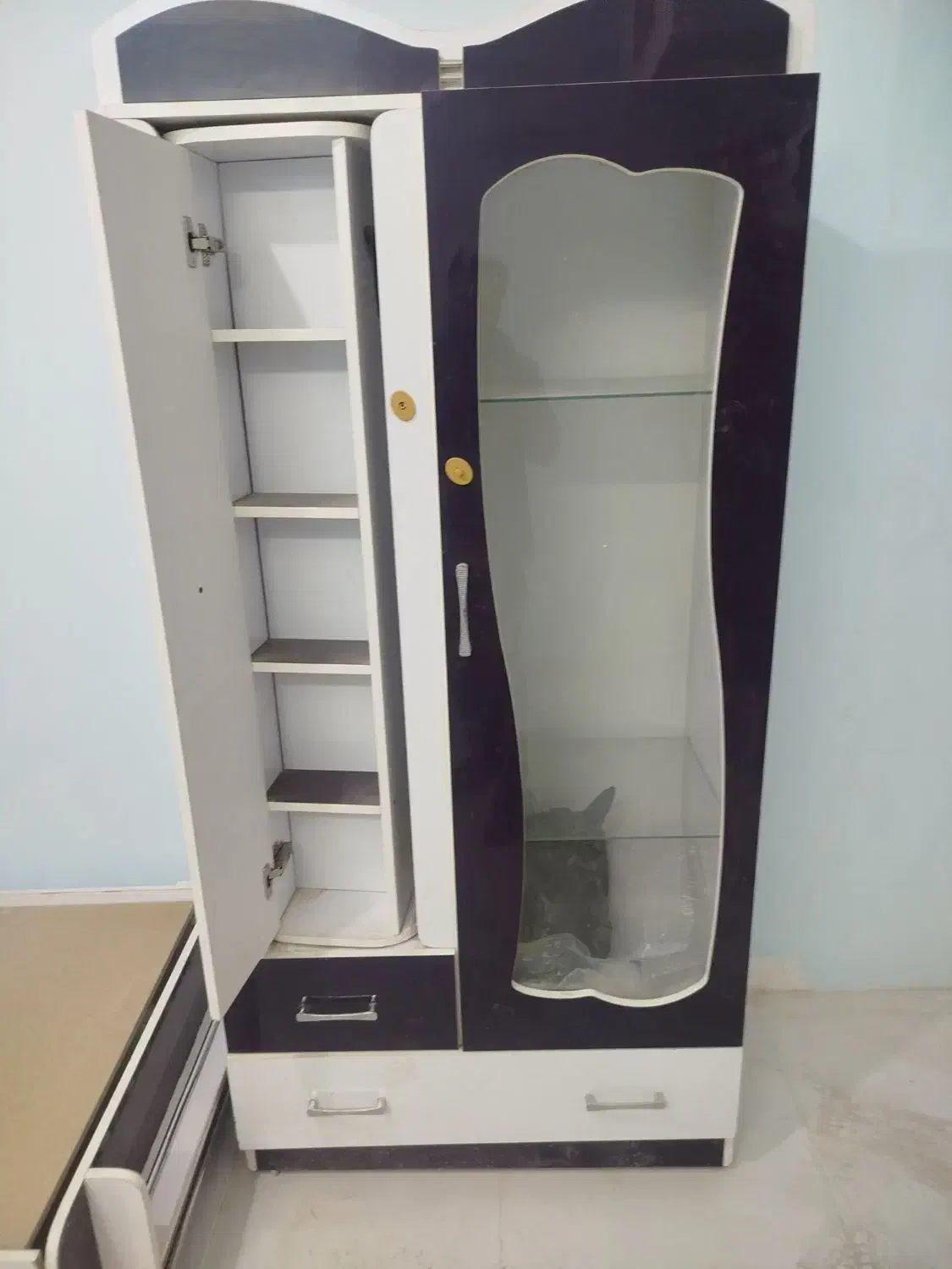 کمد و تخت کودک و نوجوان|تخت و سرویس خواب|خمینی‌شهر, |دیوار